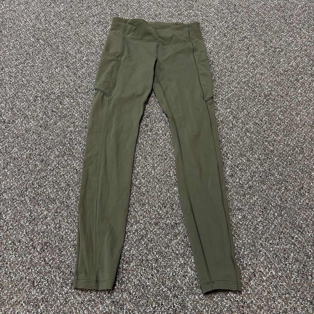 Green Lululemon Leggings Womans Athletic Athleisure Medium